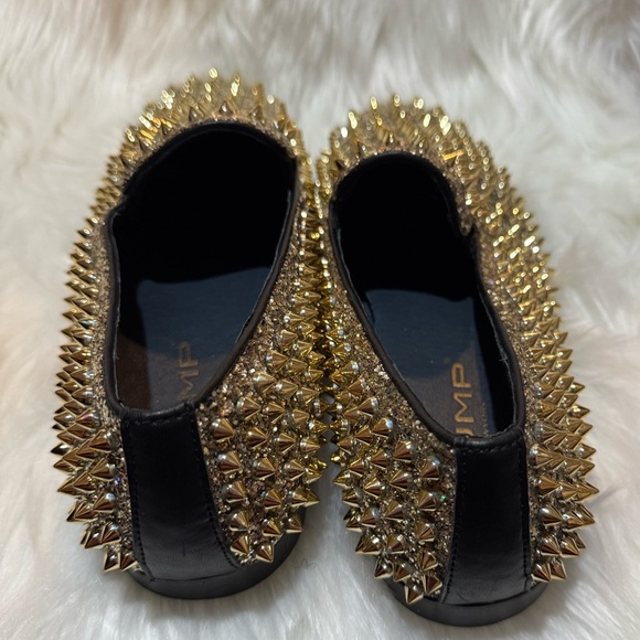 Gold Studded Men's Loafers - Picture 7 of 8